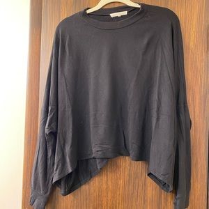 Joah Brown Dolman Asymmetrical Long Sleeve Shirt